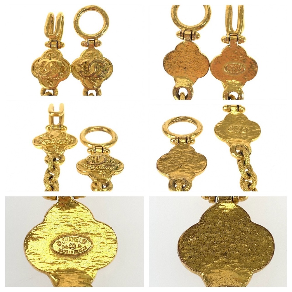 Chanel Chanel Gripoix Coco Mark Stone Gold-Plated Necklace Metal Necklace - Picture 7 of 8